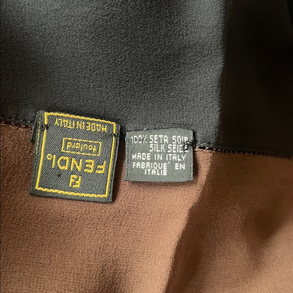 Fendi Silk Sheer Scarf Wrap 32.5” x 32.5” - Picture 9 of 12